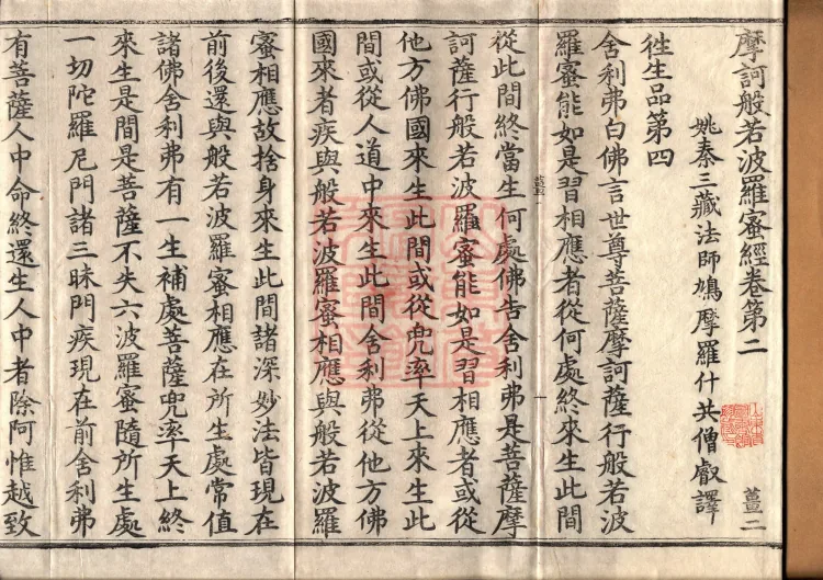 The Mahāprajñāpāramitā Sutra in Thirty Volumes Page 2