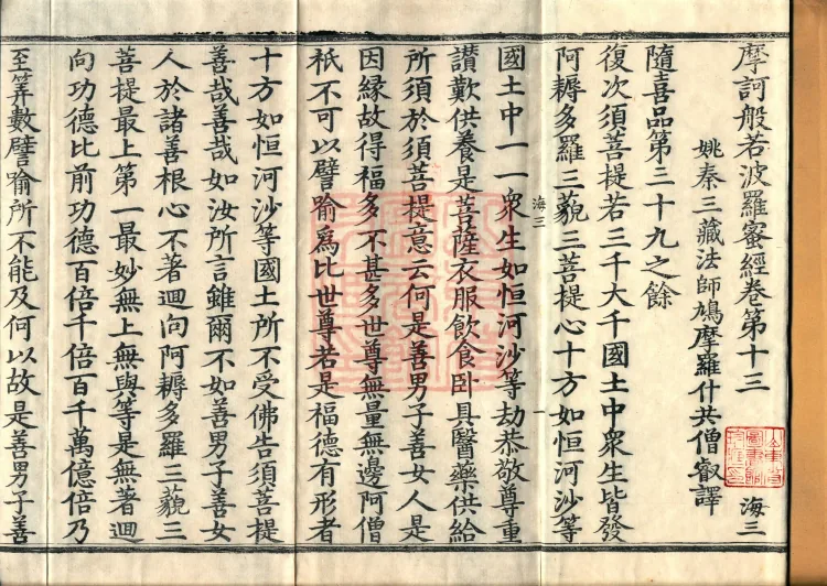 The Mahāprajñāpāramitā Sutra in Thirty Volumes Page 2