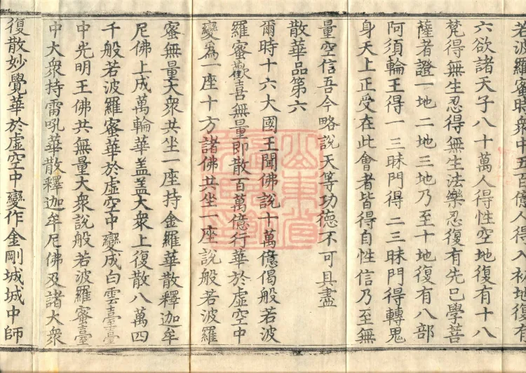 The "Righteous King Protecting the Nation" Prajnaparamita Sutra, two fascicles Page 6