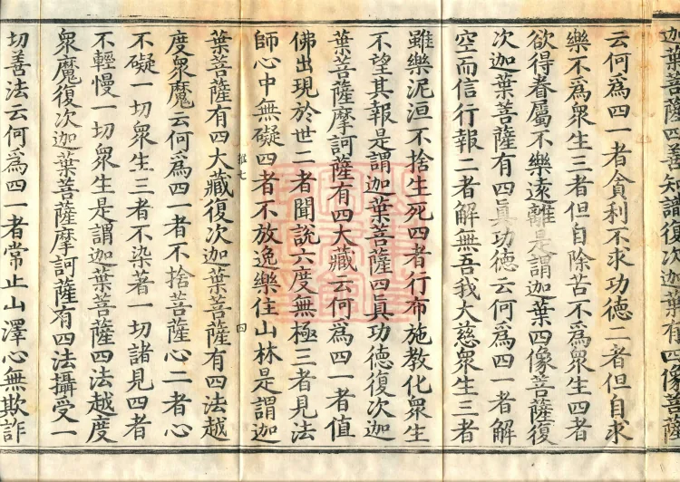 The Buddha Speaks the Mahāyānā Mahāyānabhaya Treasure-Adornment Sutra, one volume Page 7