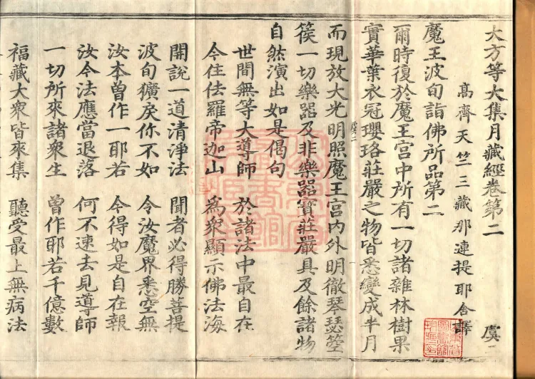 大方等大集月藏经十卷 Page 2