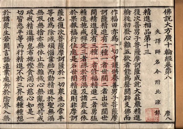 佛说大方广十轮经八卷 Page 2