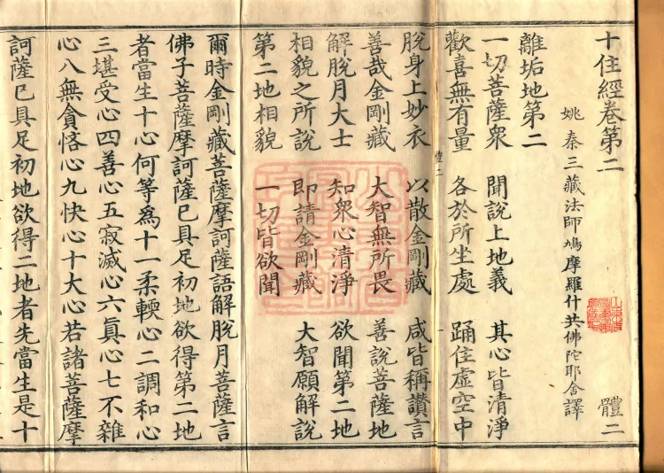 Ten Stages Sutra (six fascicles) Page 2