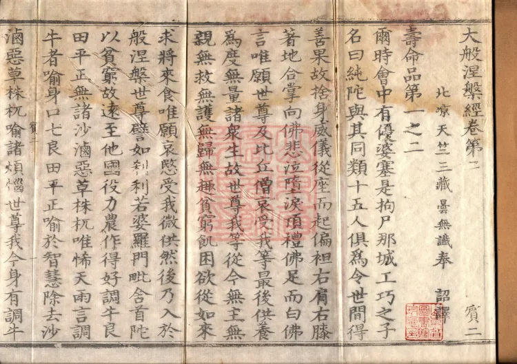 Mahaparinirvana Sūtra (Forty Rolls) Page 2