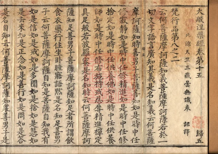 Mahaparinirvana Sūtra (Forty Rolls) Page 2