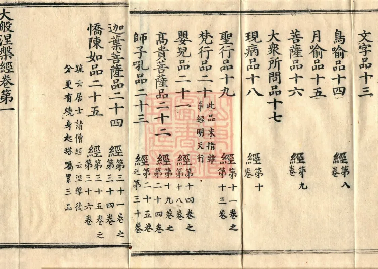 Southern Edition Mahaparinirvana Sūtra (Thirty-six Rolls) Page 5