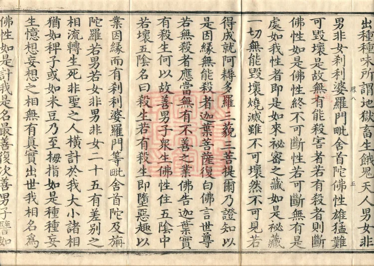 Southern Edition Mahaparinirvana Sūtra (Thirty-six Rolls) Page 9