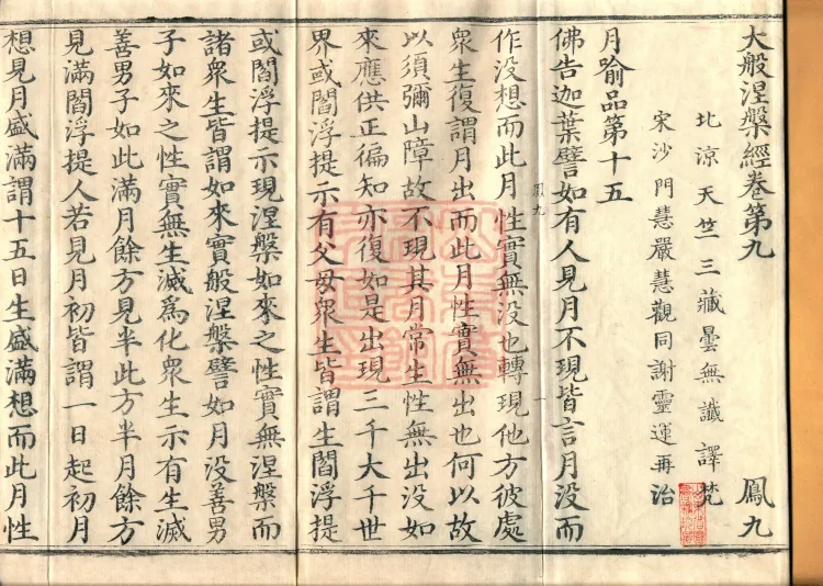 Southern Edition Mahaparinirvana Sūtra (Thirty-six Rolls) Page 2