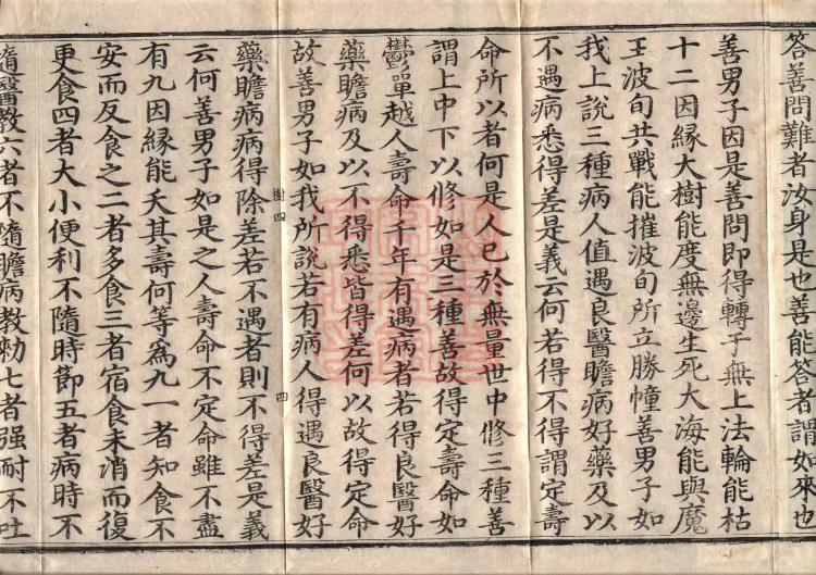 Southern Edition Mahaparinirvana Sūtra (Thirty-six Rolls) Page 7