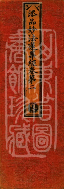 Additions to the Lotus Sutra, eight fascicles Page 1