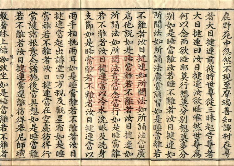 ①佛说阿那律八念经一卷②佛说离睡经一卷③佛说是法非法经一卷④佛说乐想经一卷⑤佛说漏分布经一卷⑥佛说阿耨颰经一卷 Page 10