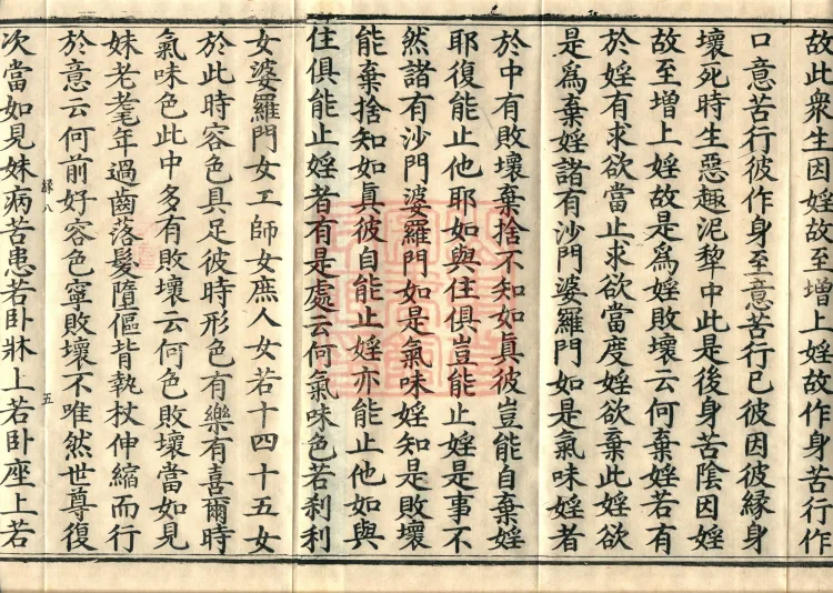 ①Buddha's Discourse on the Shadow of Suffering, one fascicle ②Buddha's Discourse on the Causes of the Shadow of Suffering, one fascicle ③Buddha's Original Sutra of the Śramaṇa, one fascicle Page 8