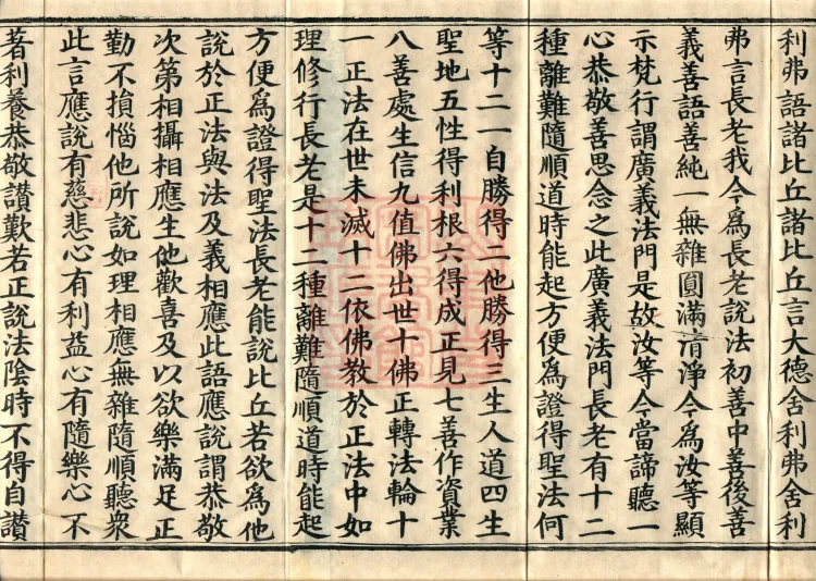 ①The Sutra in which the Buddha Speaks the Broad-Meaning Dharma Gate, one scroll②The Sutra in which the Buddha Speaks the Fragrance of Precept Virtue, one scroll③The Sutra in which the Buddha Speaks the Appearance of Four People in the World, one scroll④The Sutra in which the Buddha Speaks the Origin of All Dharmas, one scroll⑤The Sutra in which the Buddha Speaks the Record of Gautamī’s Fruition, one scroll Page 3