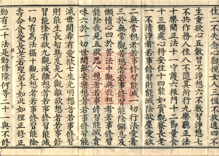 ①The Sutra in which the Buddha Speaks the Broad-Meaning Dharma Gate, one scroll②The Sutra in which the Buddha Speaks the Fragrance of Precept Virtue, one scroll③The Sutra in which the Buddha Speaks the Appearance of Four People in the World, one scroll④The Sutra in which the Buddha Speaks the Origin of All Dharmas, one scroll⑤The Sutra in which the Buddha Speaks the Record of Gautamī’s Fruition, one scroll Page 8