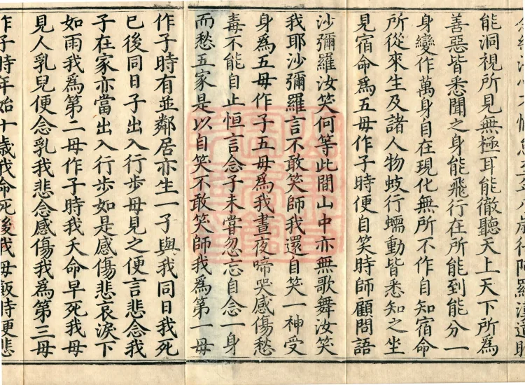 ①Shami Luo Sutra, one fascicle②Yuye Sutra, one fascicle③Yuye Woman Sutra, one fascicle④Azhida Sutra, one fascicle⑤Modeng Woman Sutra, one fascicle⑥Sutra in which the Modeng Woman Explains the Six Matters in Form, one fascicle Page 3