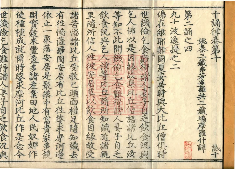 Ten Recitation Vinaya, 65 fascicles Page 2