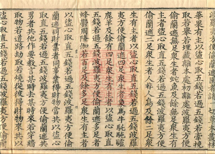 Vinaya in Four Parts, 60 fascicles Page 7