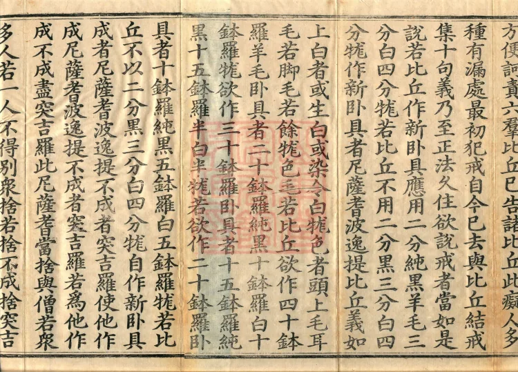 Vinaya in Four Parts, 60 fascicles Page 3
