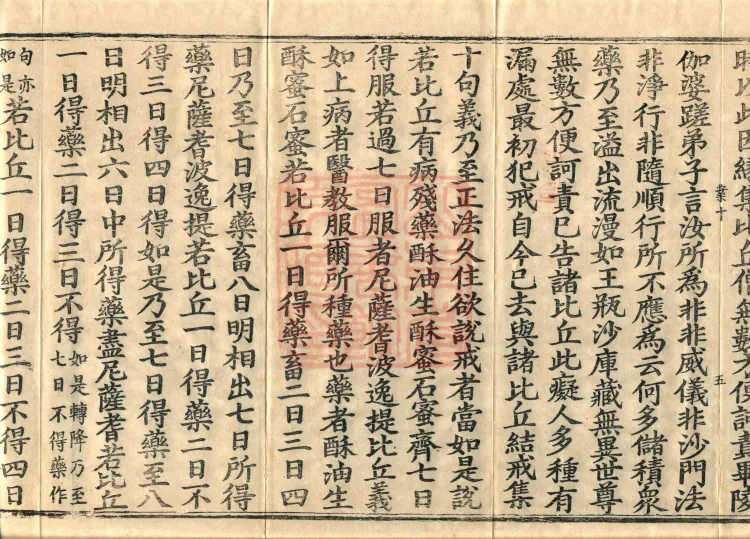 Vinaya in Four Parts, 60 fascicles Page 9