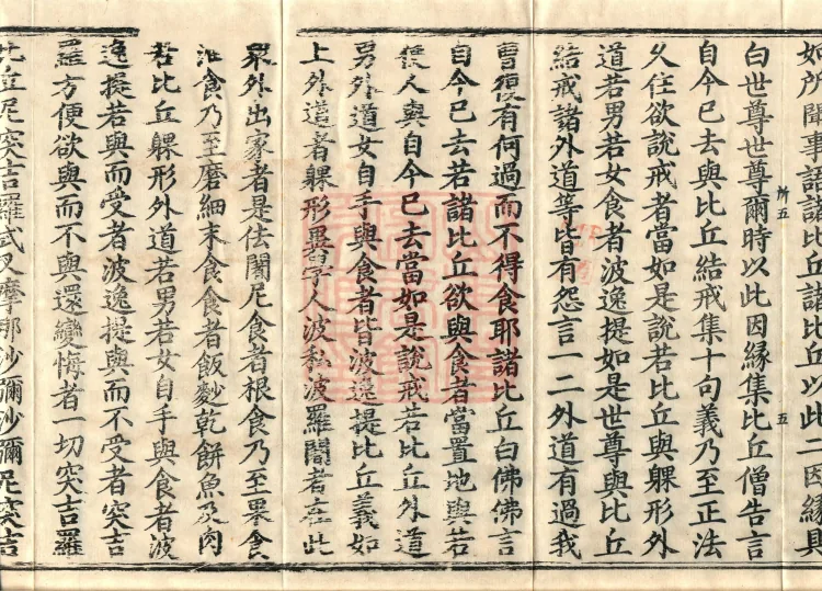 Vinaya in Four Parts, 60 fascicles Page 9