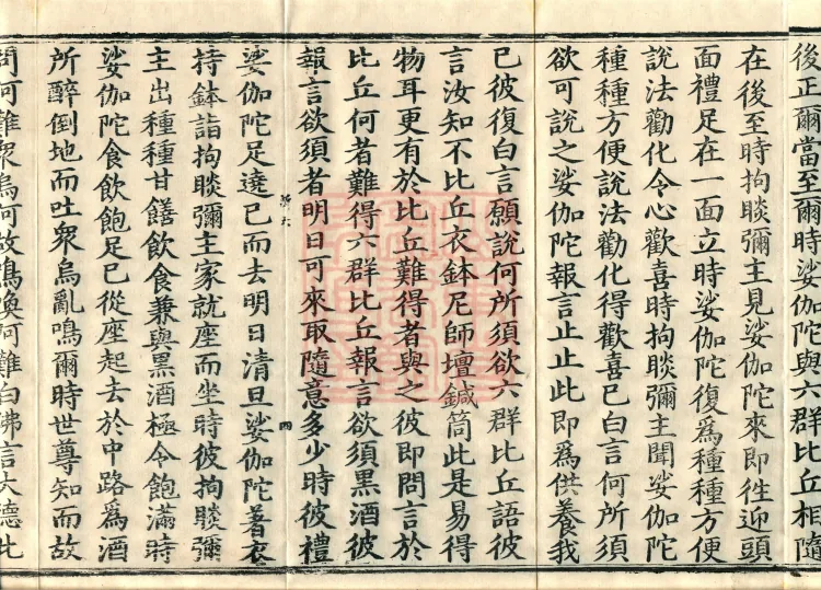 Vinaya in Four Parts, 60 fascicles Page 7