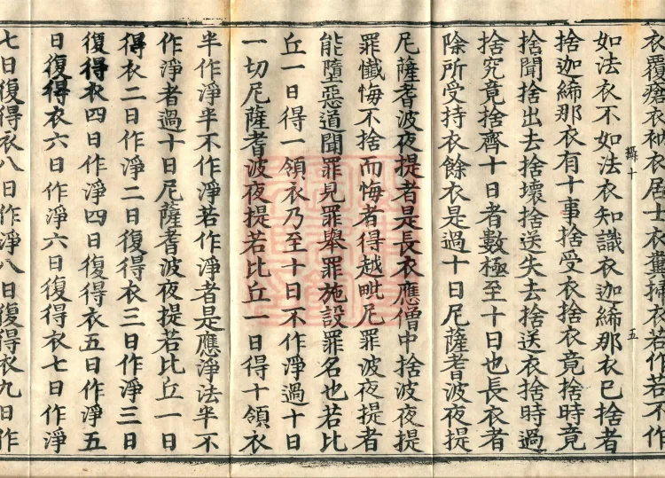 Mahāsanghika Vinaya in Forty Volumes Page 9