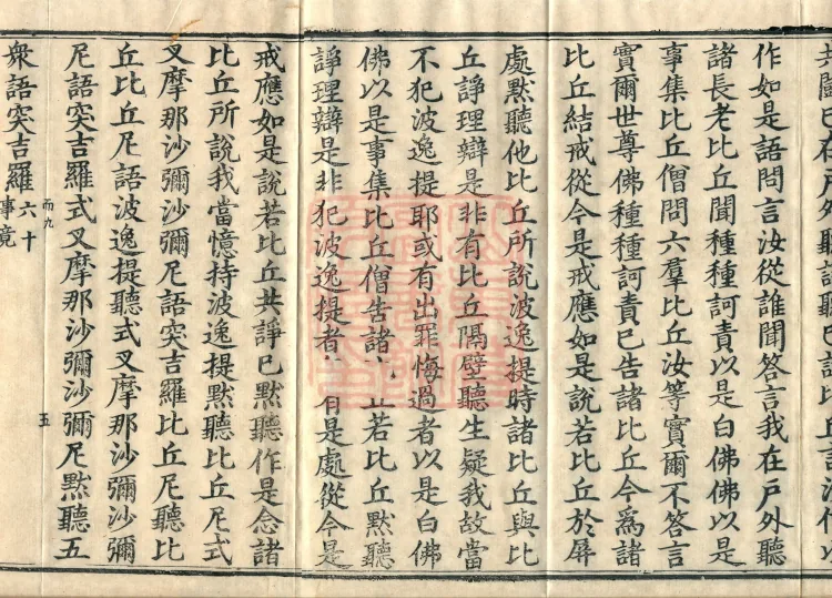 Mishasaka Section Five-Part Vinaya in Thirty Volumes Page 8