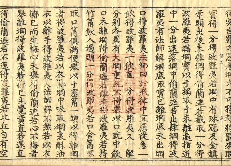 Shanjian Vibhāṣā Vinaya, Eighteen Volumes Page 9