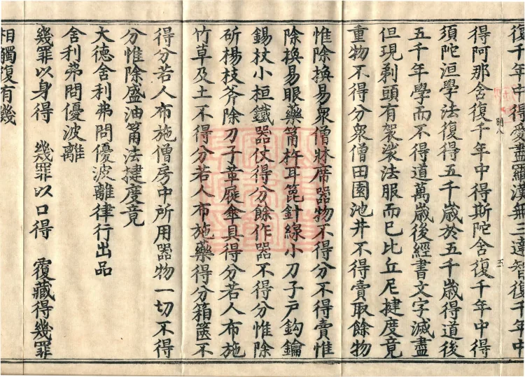 Shanjian Vibhāṣā Vinaya, Eighteen Volumes Page 9