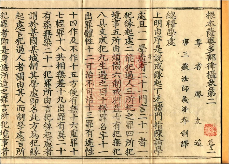 Root Sarvāstivāda Vinaya Collection, Fourteen Volumes Page 2