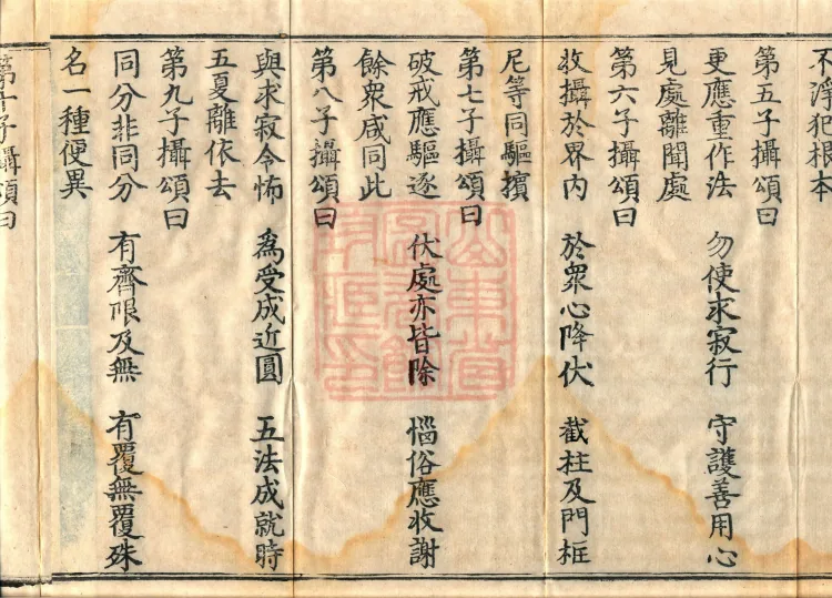 ①Fundamental Exposition of the Sarvāstivāda Vinaya Nidān(a)medhaka Collection, one fascicle②Fundamental Exposition of the Sarvāstivāda Vinaya Miscellaneous Matters Collection, one fascicle③Praise of the Practices and Vows of Bodhisattva Samantabhadra, one fascicle Page 6
