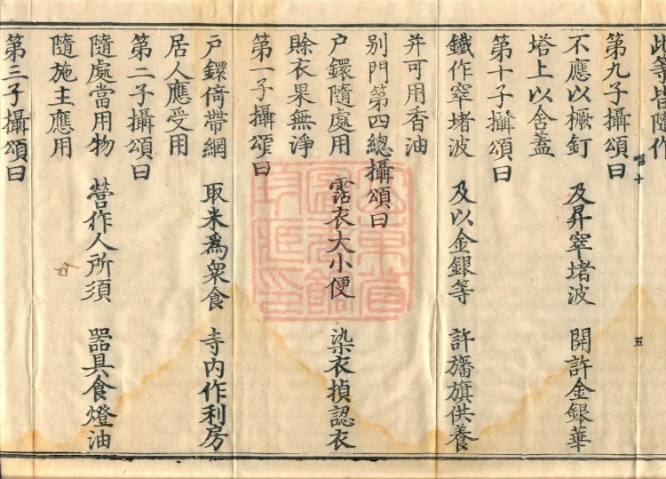 ①Fundamental Exposition of the Sarvāstivāda Vinaya Nidān(a)medhaka Collection, one fascicle②Fundamental Exposition of the Sarvāstivāda Vinaya Miscellaneous Matters Collection, one fascicle③Praise of the Practices and Vows of Bodhisattva Samantabhadra, one fascicle Page 9