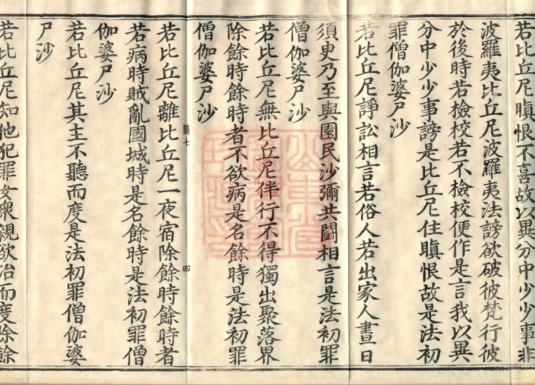 Bhikshuni Sangha Vinaya Prātimokṣa Sūtra, one fascicle Page 7