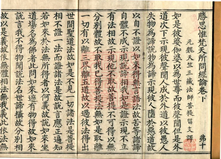 Sutra and Treatise of Questions Asked by the Excellent Contemplative Brahma, three juan Page 2