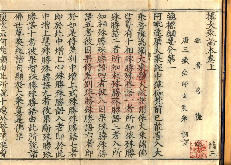 The Compendium of the Mahāyāna (three juan) Page 2
