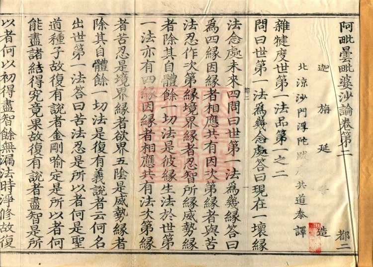 Abhidharma Vibhāṣa (Eighty-two Volumes) Page 1