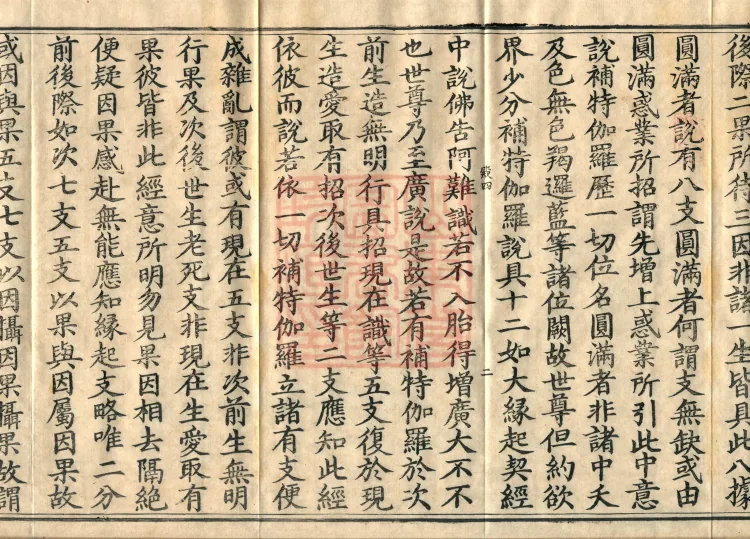 Abhidharma Cangxian Zong Treatise, 40 Fascicles Page 4