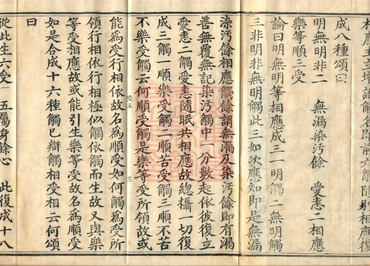Abhidharma Cangxian Zong Treatise, 40 Fascicles Page 5