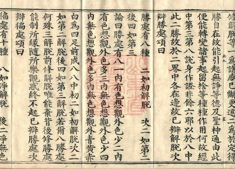 Abhidharma Kusha Treatise, 30 Fascicles Page 9