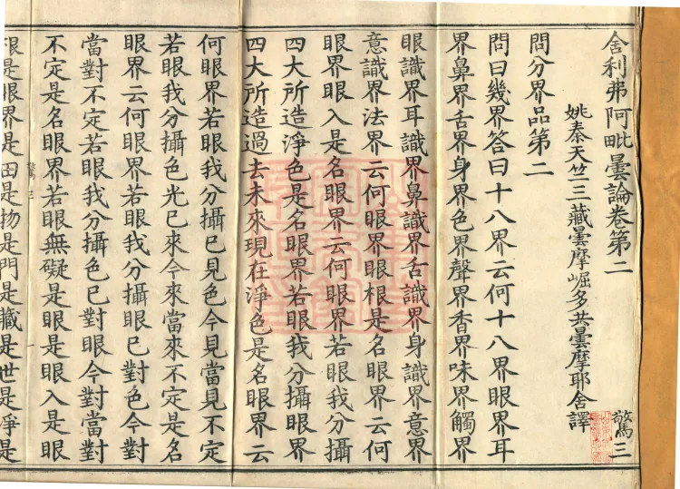 Śāriputra Abhidharma Treatise, 30 Fascicles Page 1