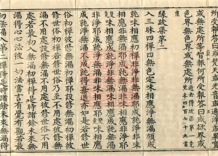 Abhidharma Baqian Du Treatise in Thirty Volumes Page 9
