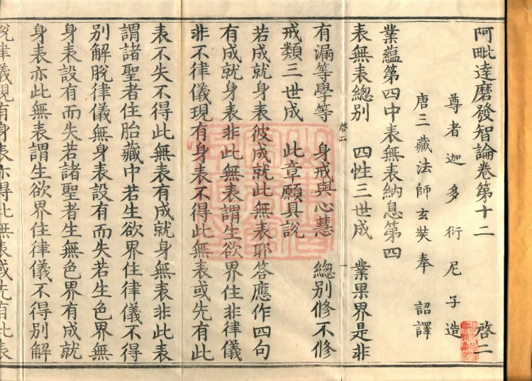 Abhidharma Fazhi Treatise in Twenty Volumes Page 2
