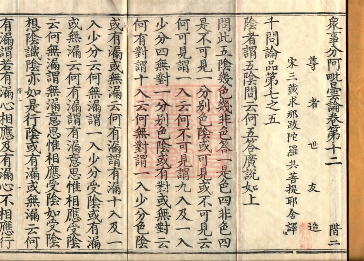 The Abhidharma Treatise on the Division of Various Matters, Twelve Volumes Page 2