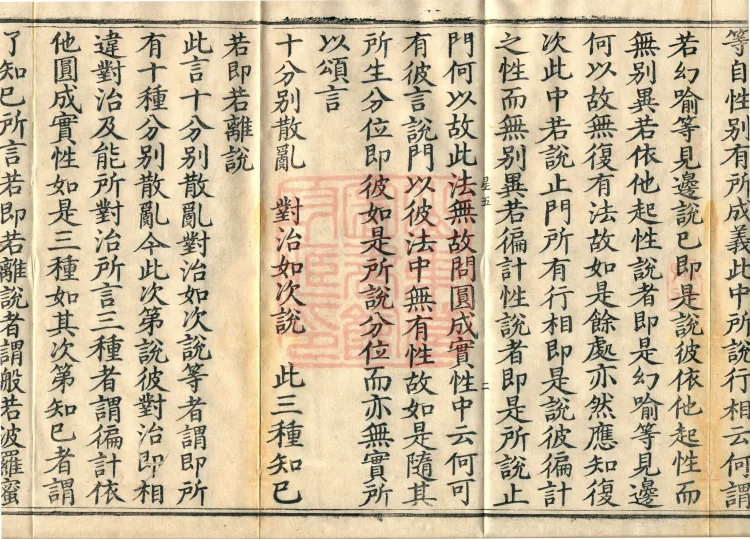 ① Vajra Needle Treatise, one fascicle ② Treatise on the Separation of Aspects of Bodhicitta, one fascicle ③ Mahayana Treatise on the Refutation of Existence, one fascicle Page 4