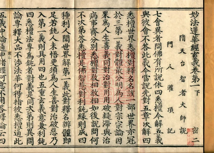 Profound Meaning of the Lotus Sutra in Ten Volumes Page 2