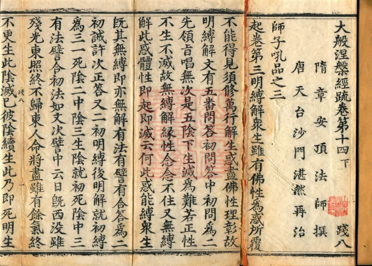 Commentary on the Mahaparinirvana Sutra, eighteen fascicles Page 2
