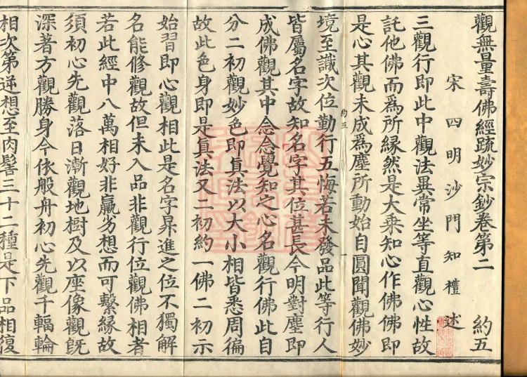 Commentary on the Contemplation Sutra of the Buddha of Immeasurable Life, Miao Zong Notes, Six Volumes Page 2