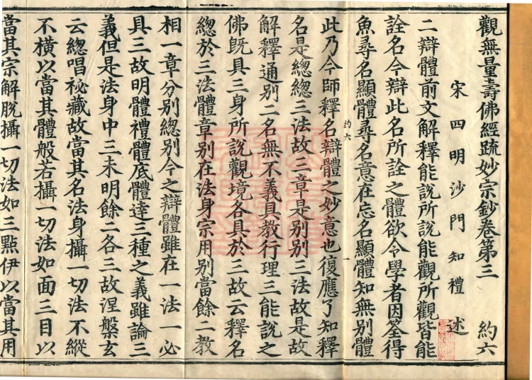 Commentary on the Contemplation Sutra of the Buddha of Immeasurable Life, Miao Zong Notes, Six Volumes Page 2