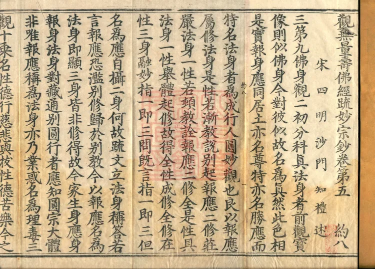 Commentary on the Contemplation Sutra of the Buddha of Immeasurable Life, Miao Zong Notes, Six Volumes Page 2