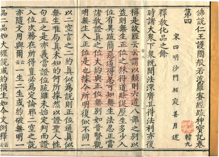 The Buddha's Discourse on the Prajnaparamita Sutra of the Benevolent King Protecting the Country: Commentary Shenbao Ji, in Four Juans Page 2